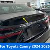 For Toyota Camry 2024 2025 Carbon Fiber Rear Roof Trunk Spoiler Tail Wing Lip Molding Trim Exterior Accessories Car Styling