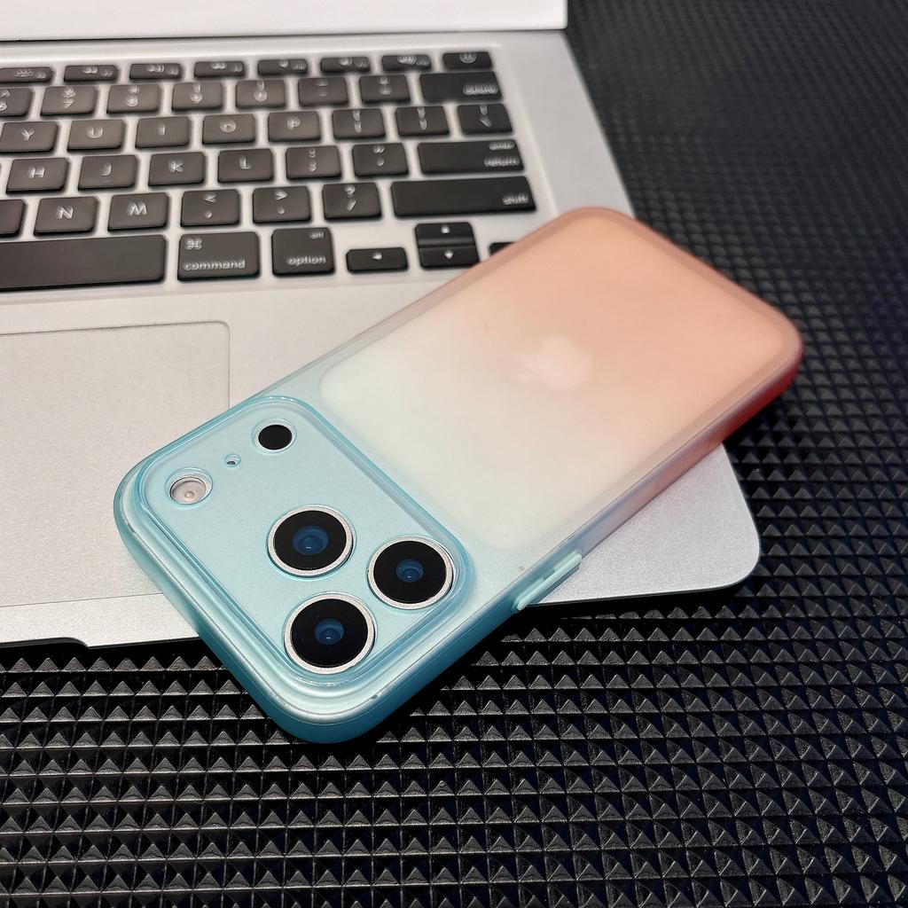 Gradient Matte Soft TPU Phone Case For iPhone 17 Air 16 Plus 15 14 13 12 11 Pro Max 17 Pro Max Ultra-Thin Anti-Fall Shockproof Full Protection Cover