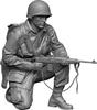 H3 Models 148 WWII US Normandy Paratrooper 2 (Kneeling) Resin Kit HS48124