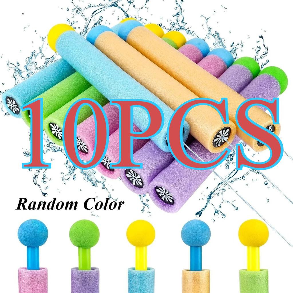 5/10 Pcs Kids Water Guns Set – Foam Bubble Sprayer Blaster with Detachable Nozzle, Beach & Pool Summer Toys for Outdoor Play