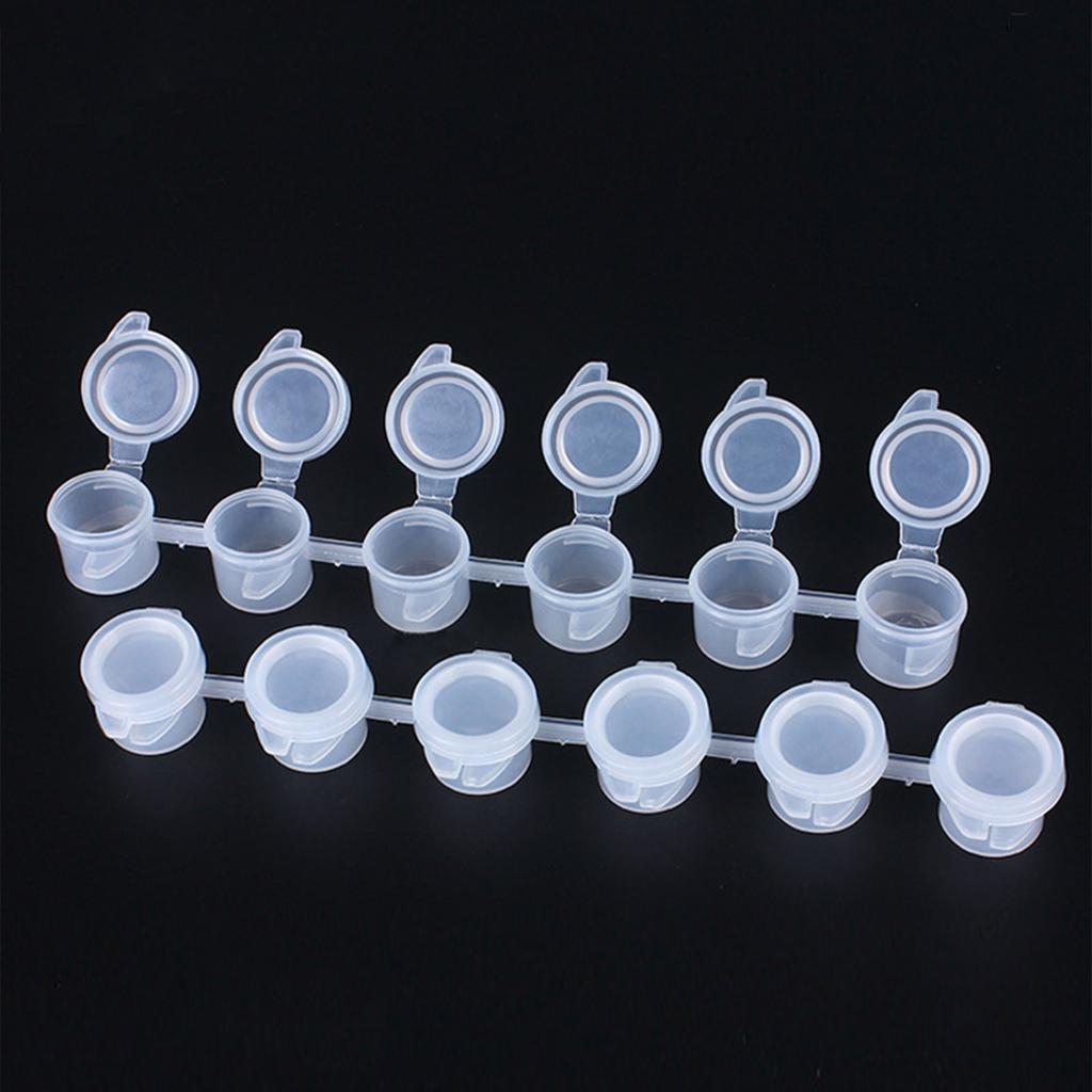 Convenient Storage Container 6Strips 3ML Empty Paint Strips Art Supplies