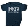 Birthday Vintage Legends Limited Edition 1977 48 Years Old TShirt Cotton T Shirts Men Women Unisex TShirt Tops Tees