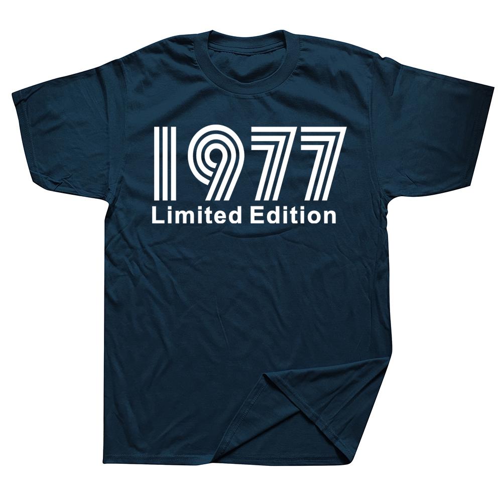 Birthday Vintage Legends Limited Edition 1977 48 Years Old TShirt Cotton T Shirts Men Women Unisex TShirt Tops Tees