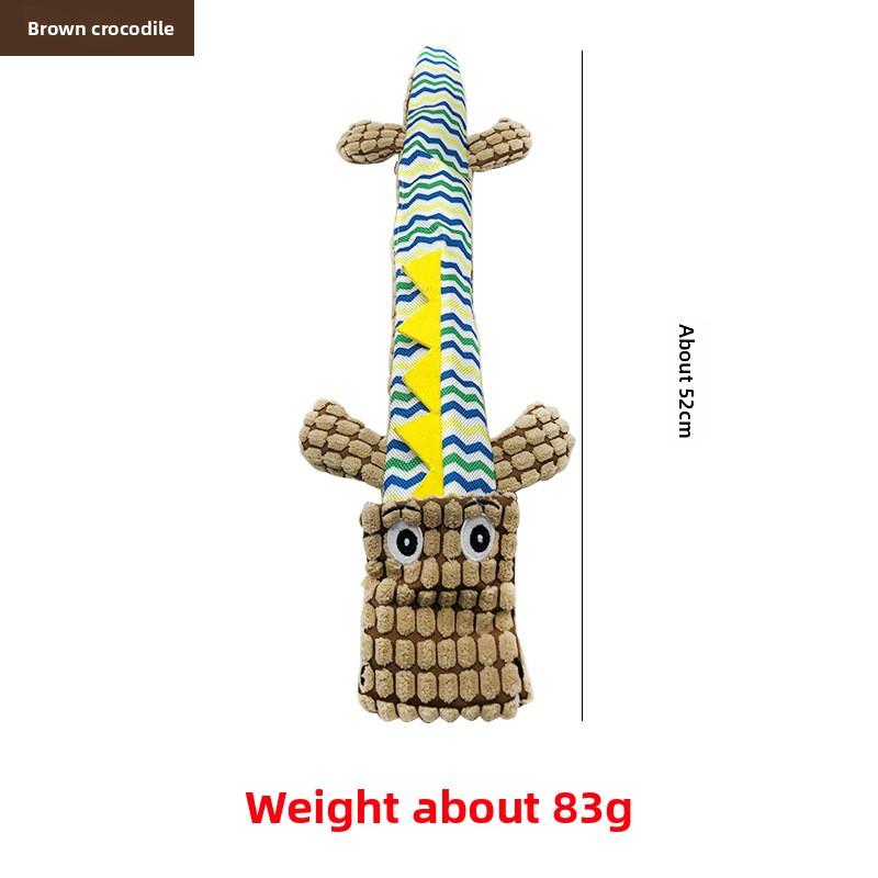 Plush Crocodile Dog Toys, Large Dog Toys, Unbreakable Teeth Grinding and Teeth Cleaning Dog Toys