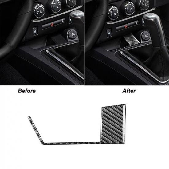 For Dodge Challenger 2008-2014 Carbon Fiber Charging Port Panel Cover Trim