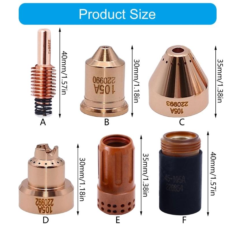Brass Cutting Torch Nozzle Replacement 220842,220990,220993,220992,220994,220854 Optimized Cooling Performances