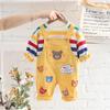 Baby Spring Clothes Boys Autumn Suit Children Girls T Shirt Overalls Set Toddler Casual Cotton Costume Kids Tracksuits