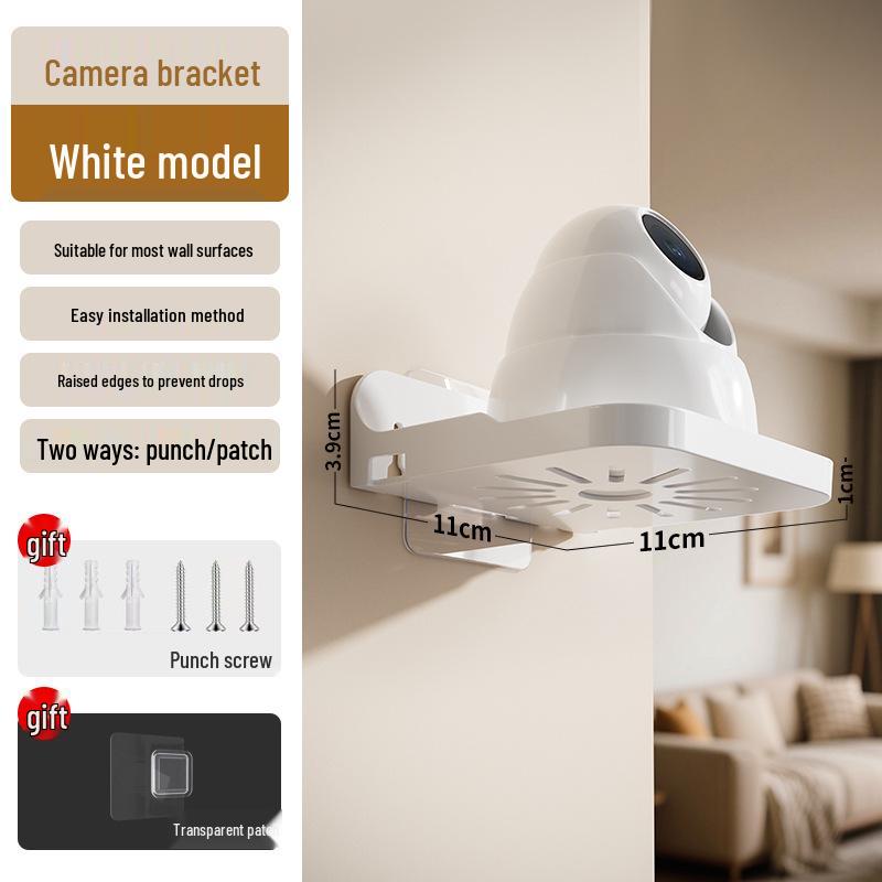 Punch-Free Wall-Mounted Universal Camera Bracket for Home Monitoring