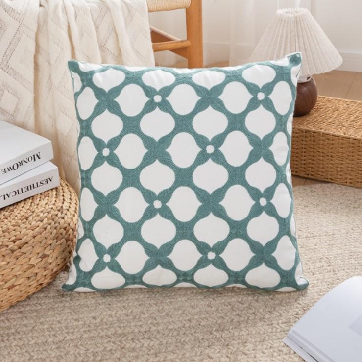 American Cotton Pillowcase Fabric Sofa & Bed Cushion Cover, Washable