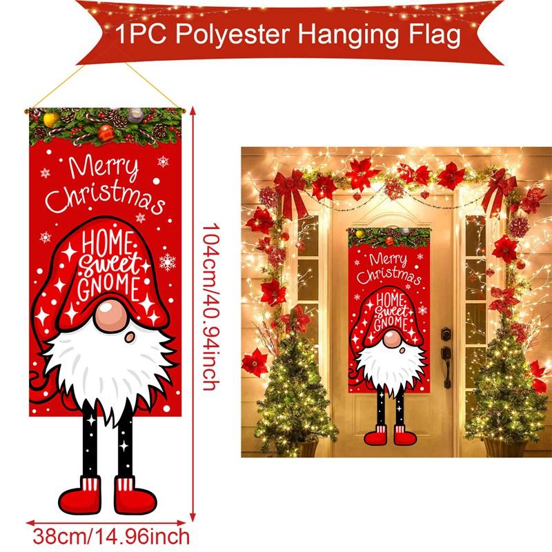 Christmas Hanging Flag Merry Christmas Decorations For Home 2025 Christmas Gifts Christmas Ornaments Navidad Xmas New Year 2026