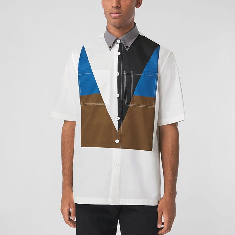 Burberry Shirts Men's White Moderate Other 80454801