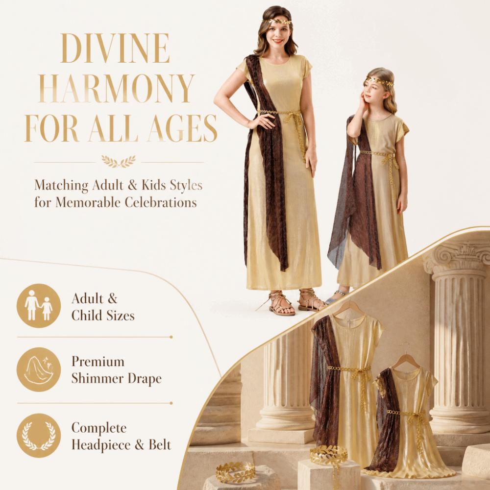 Long Dress Greek Goddess Gown Vintage Style Cosplay Outfit Ancient Greek Gown Halloween Party