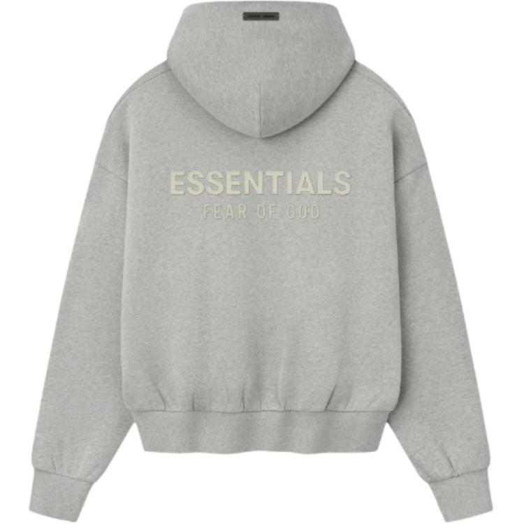 Fear of God Essentials Classic Hoodie Concrete Heather Men Tops Grey 192SP252055F