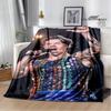 Sänger H-Harry-Styles bedruckte Decke Picknickdecken Flansch warme Decke Weiche und bequeme Decke Bettwäsche Geburtstagsgeschenk