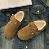 Fashion Women Boots Autumn Winter Casual Warm Women Shoes Flat Soft Loafers Fashion Comfort Warm Plush Slip on Cotton Boots Boots Women