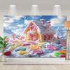 2D Flat Print Magical Candy Land Backdrop for Studio Photoshoot & Live Stream