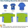 68cm/48cm Plastic Clothes Folding Board Durable Kids Laundry Folder Easy and Fast Shirt Folding Board Home Storage Tool for Kids