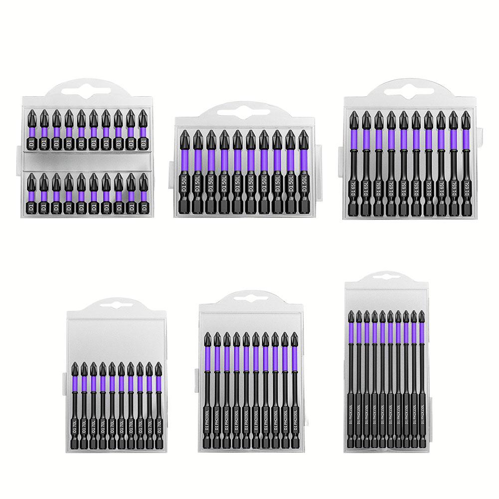 Cross Screwdriver Batch Head Non-slip PH2 Bit Alloy Steel Magnetic Hardness-Impact Drill Bit 25/50/65/70/90/150mm Electric Drill