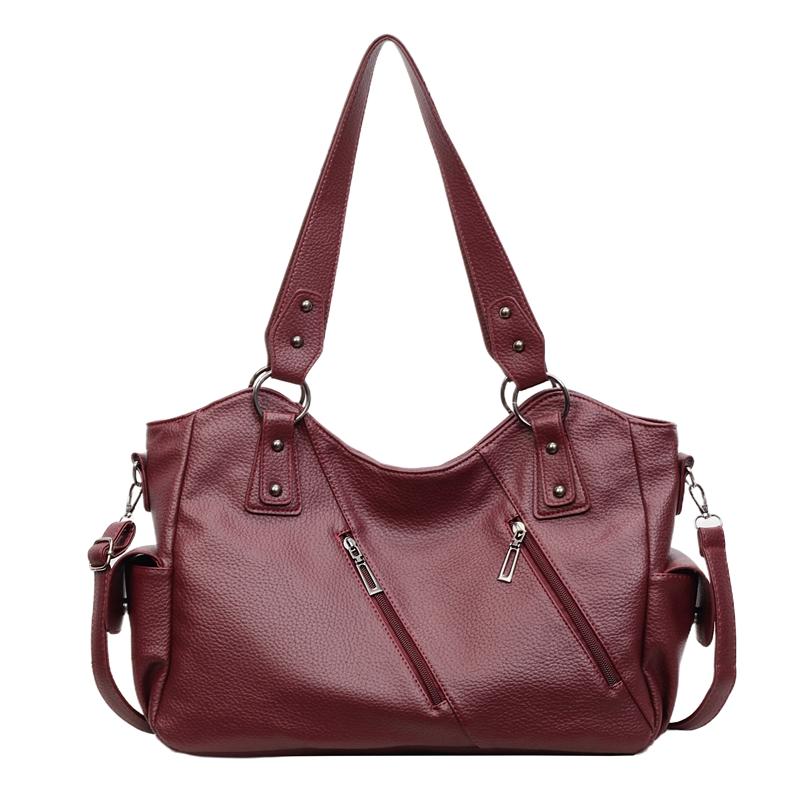 Simple Women's Handbag-PU Leather Material Fashionable Shoulder Bag with Large Capacity and Multiple Compartments Suitable for Daily and Holiday Gifts