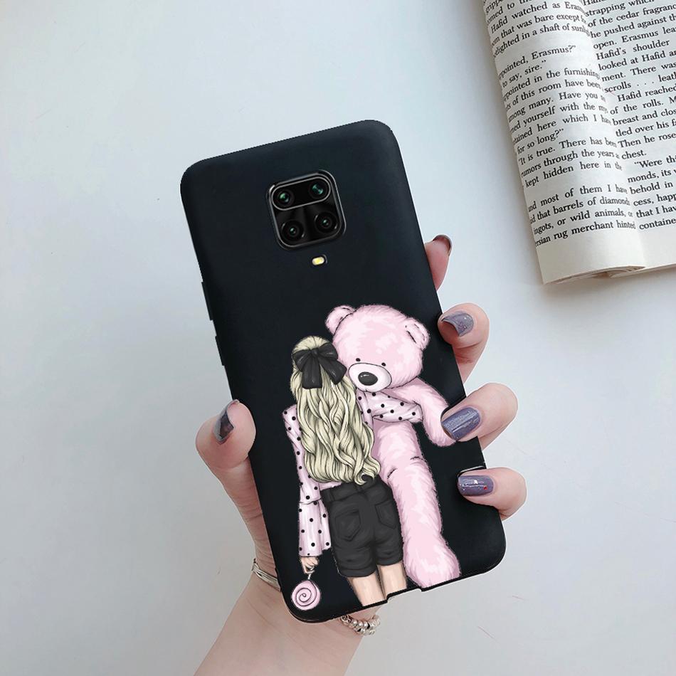 

For Xiaomi Redmi Note 9 Pro Max 9S Case Cute Sweet Girl Soft Silicone Back Cover For Redmi Note 9 Pro Max 9s Note9 Note9s Fundas Redmi Note 9 Pro