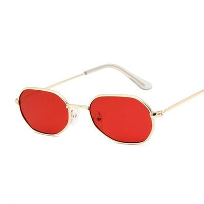 Nuovi Occhiali da Sole Ovali Vintage di Marca Rossi Donna Occhiali con Lente Trasparente Retrò Occhiali da Sole Quadrati Per Donna Uomo Uv400