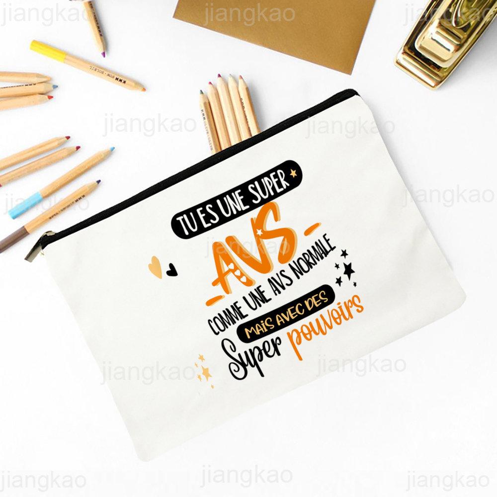 Super AVS Printed Makeup Bag Women Travel Neceser Cosmetic Zipper Pouch Travel Toiletry Organizer School Pencil Bags AVS Gifts