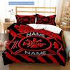 Firefighting Customize Your Name Duvet Cover Soft Bedding Set For Bedroom Guest Room And Dorm Decoration Threepiece Set Includes 1 Duvet Cover 2