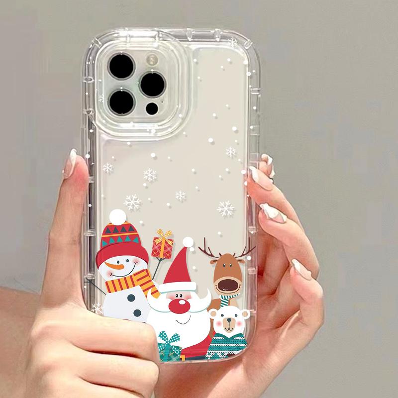 Husă Crăciun Fericit Pentru Samsung A55 5G S24 Ultra A54 A53 A15 A35 S23 S22 S21 S20 FE A34 A33 A32 A14 A13 A12 A52 A51 Fundă Moale