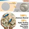 Vintage Blue Bird Flower Round Metal Tin Sign 20cm Home Garden Wall Decor