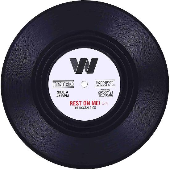 Coasters for Drinks with Gift Box - Set of 6 Colorful Retro Vinyl Record Disk Coasters with Funny Labels-Prevent Furniture from Dirty and