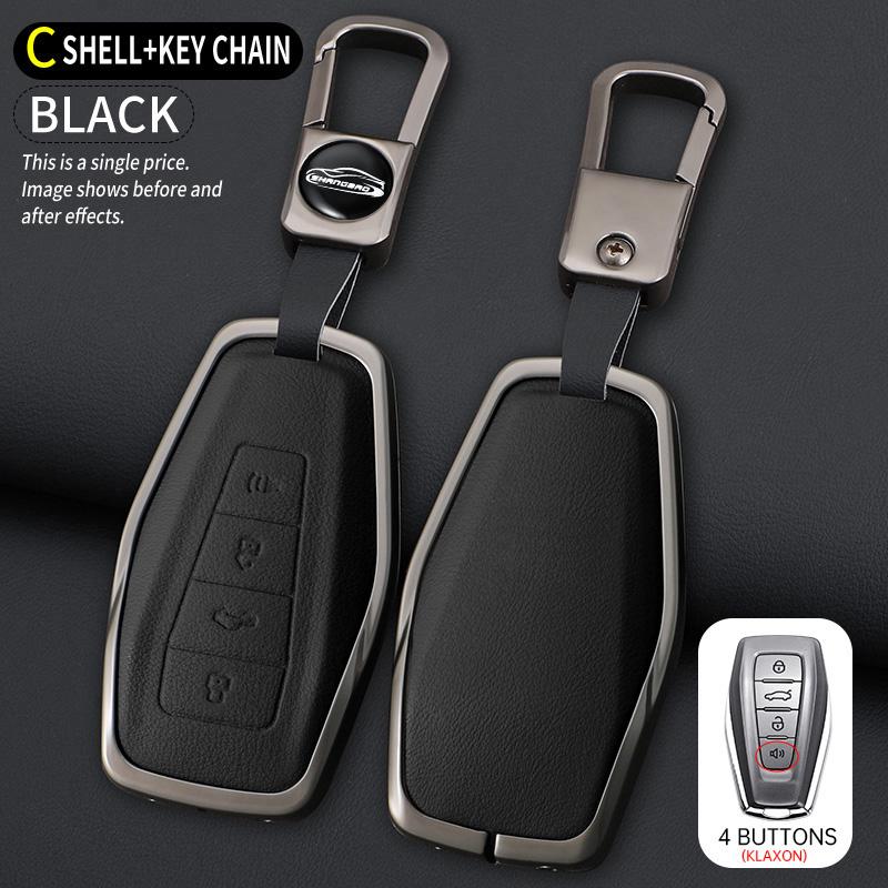 Zinc Alloy Auto Key Fob Cover Case Housing Fit For Geely Okavango Coolray Atlas Monjaro Tugella Emgrand Gt S Proton X50 X70 X6 X7 Ex7 Gc9