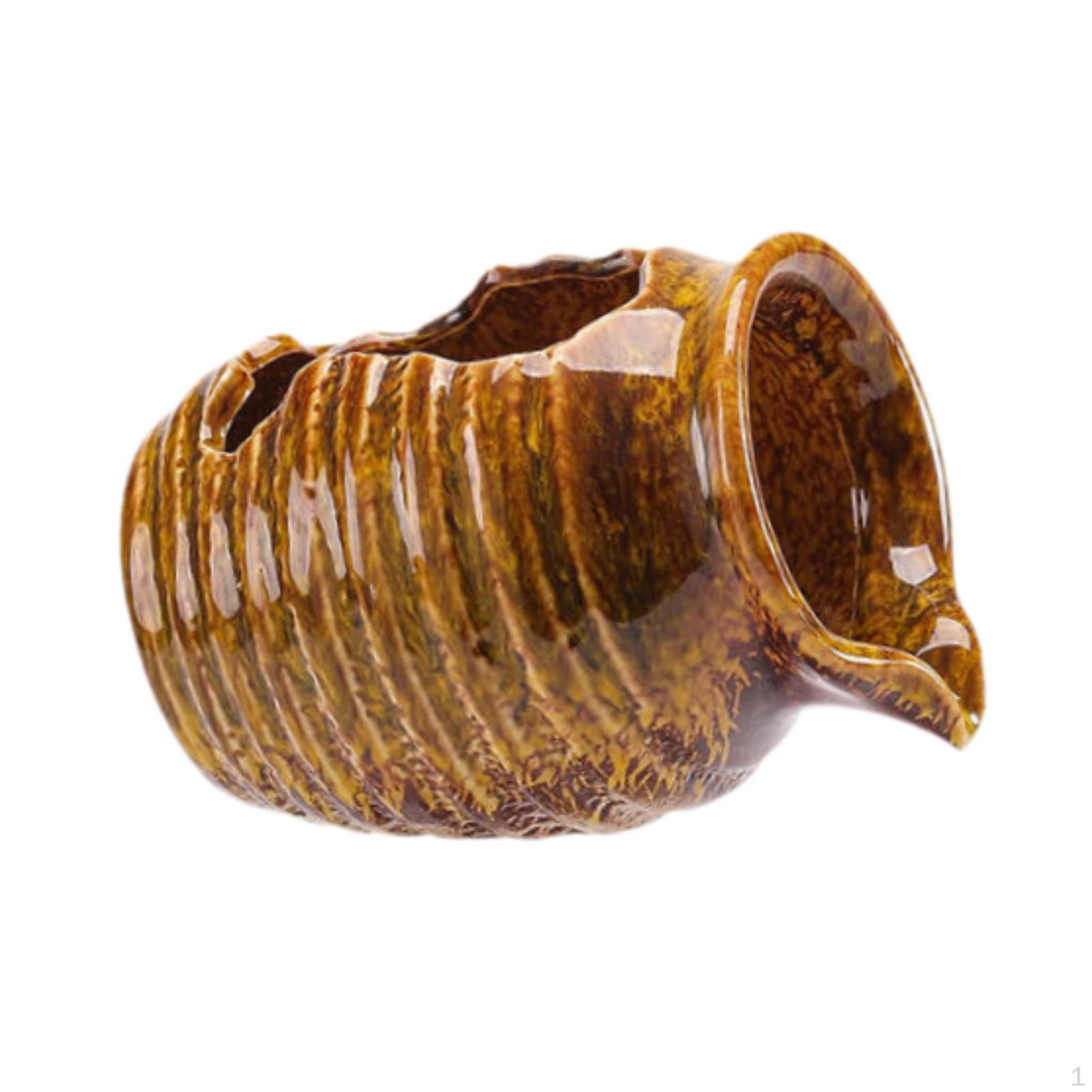 Циркулирующий водный глиняный горшок декоративный керамический кувшин водопадный фонтан для балкона жёлтый