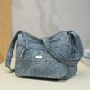 Mittelalterliche Muttertasche Damen Große Kapazität Schultertasche PU Umhängetasche