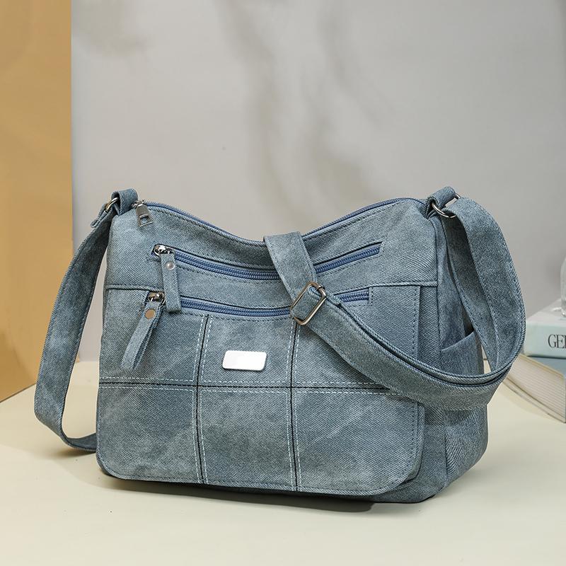 Mittelalterliche Muttertasche Damen Große Kapazität Schultertasche PU Umhängetasche