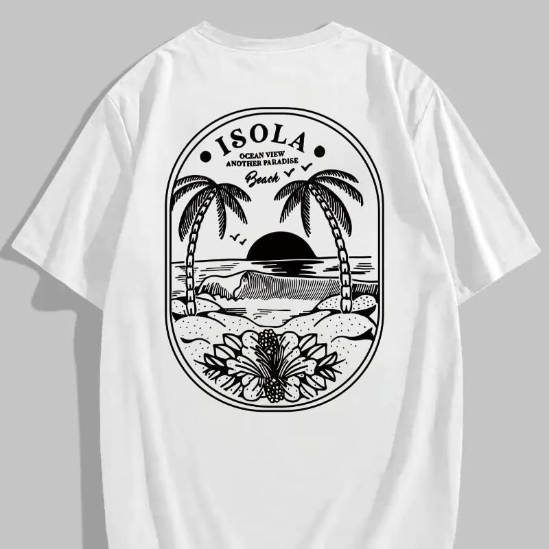 Trendy Printed Short Sleeve T-Shirt, Unique Design, Perfect for Street Style Looks S