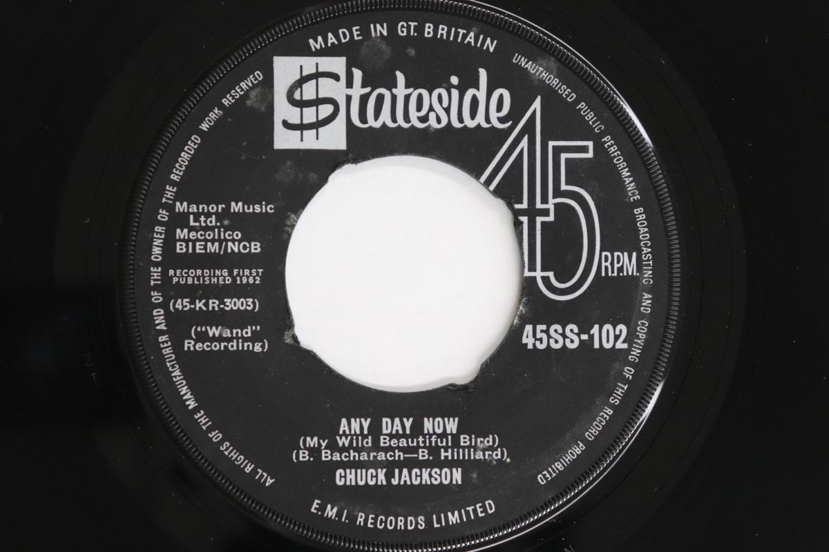 

7inch Record CHUCK JACKSON - Any Day Now (My Wild Beautiful Bird 45SS102 STATESIDE 1962 UK Soul/Funk Used