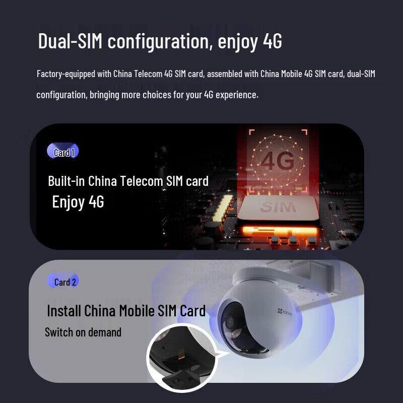 Ezviz HB8 4G Solar-Powered PTZ Outdoor Smart Camera (CN version)
