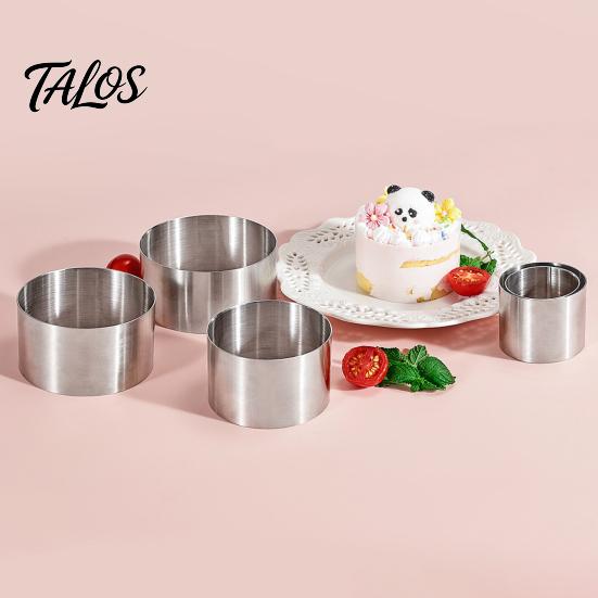 Donut Shaping Tool Stainless Steel Circle Cake Mold, 1.97" Deep Round Biscuit Pastry Ring, Egg Frying Ring Easy to Demold Baking for Donuts