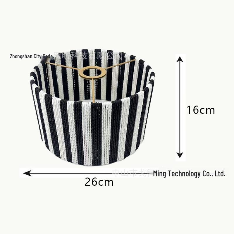 Abajur Boem din Bambus Țesut Manual cu Frânghie de Hârtie