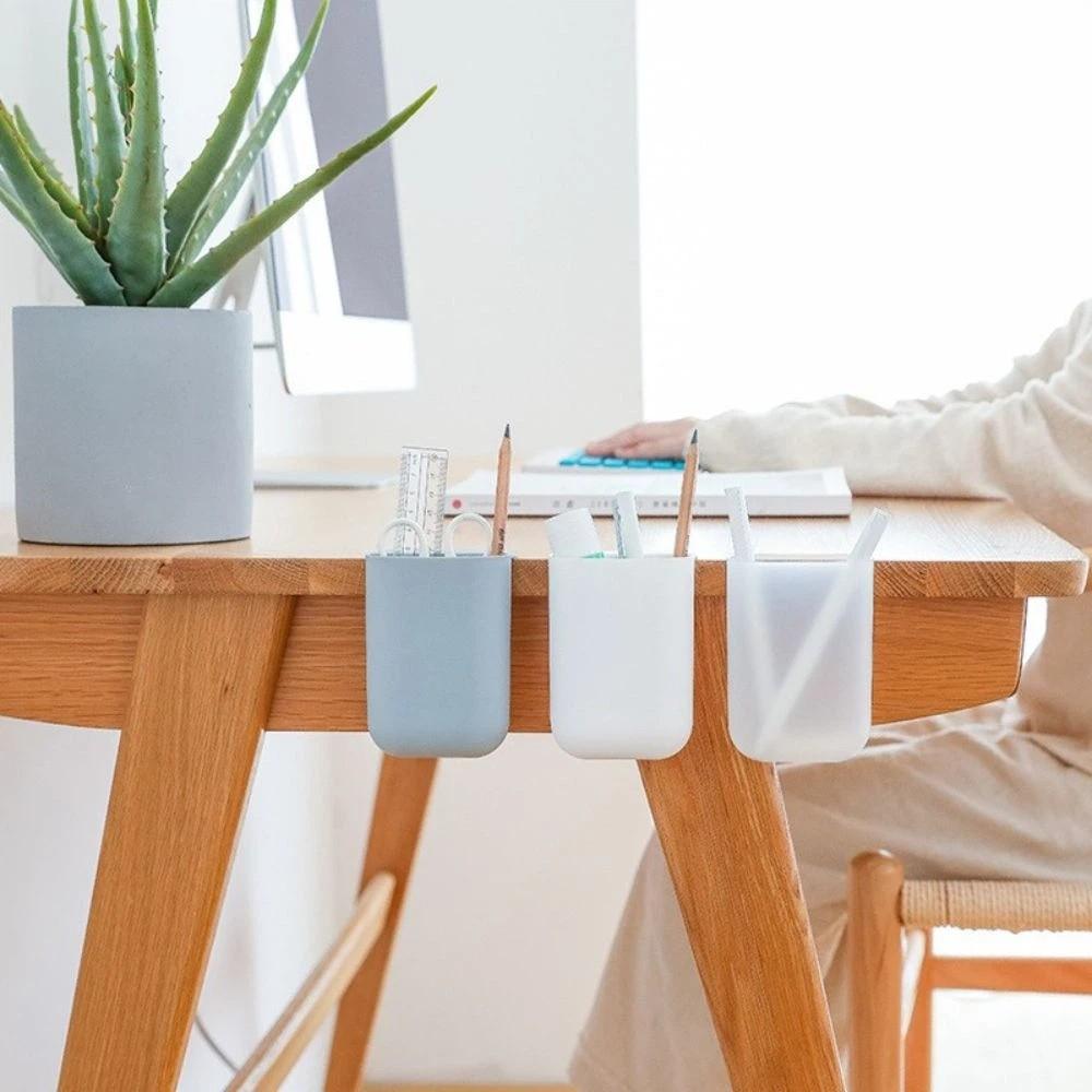 Large Capacity Space Saving Pen Container Paste Pencil Box Hangable Pencil Box Desktop Storage Box