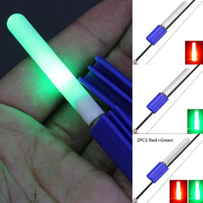 LED Glow Night/Fishing Stick/Light Rod Tip Clip/Fishing Lightstick Bite Alarm AU