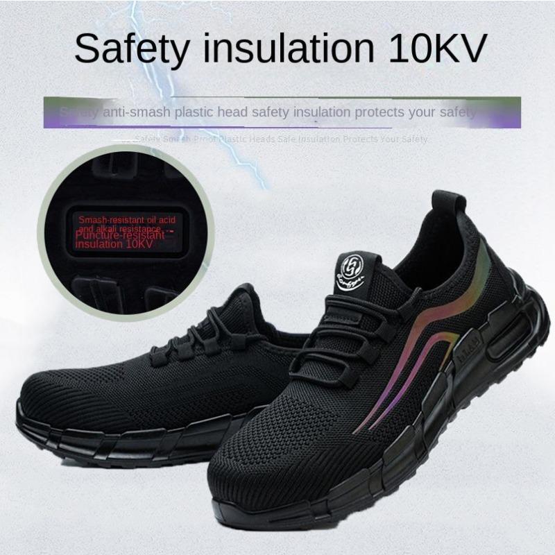 Labor Insurance Shoes Insulated Shoes Men's Anti-smashing and Anti-piercing Steel Baotou Acid and Alkali Resistant Work Shoes