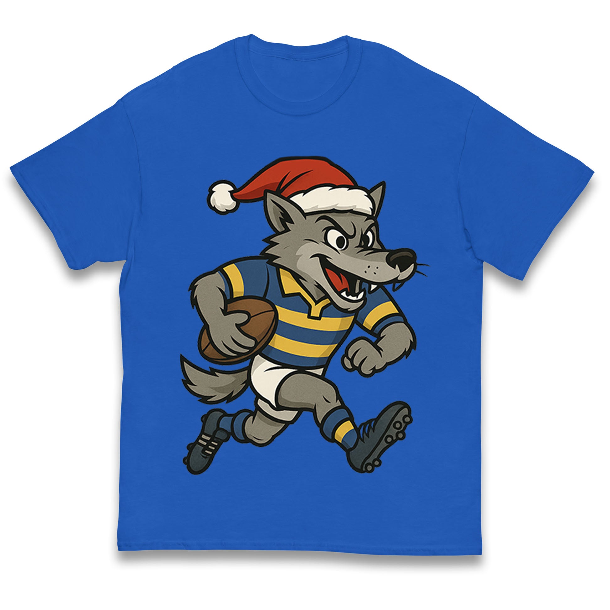 Retro Warrington Wolves Christmas Kids T Shirt 140