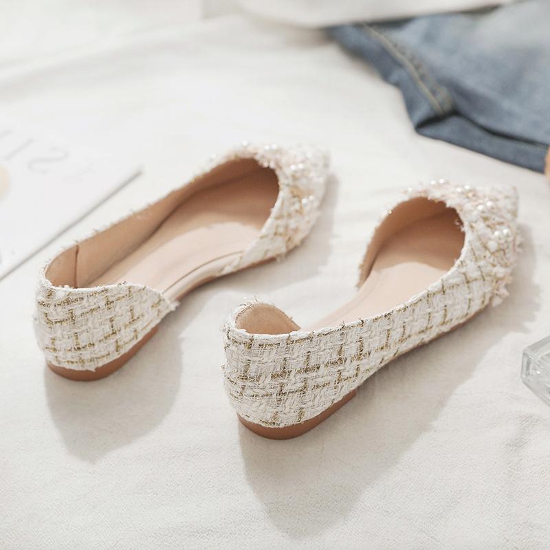 Fashion Flat Shoes for Women Pointed Toes Shallow Cuts Boat Shoes Luxury Shoes Women Loafers Women Shoes Super Big Size 42 43 45 46