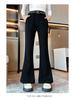 Girls' Flared Fleece-Lined Pants - Spring/Autumn 2025 Fashion for Middle & Big Kids