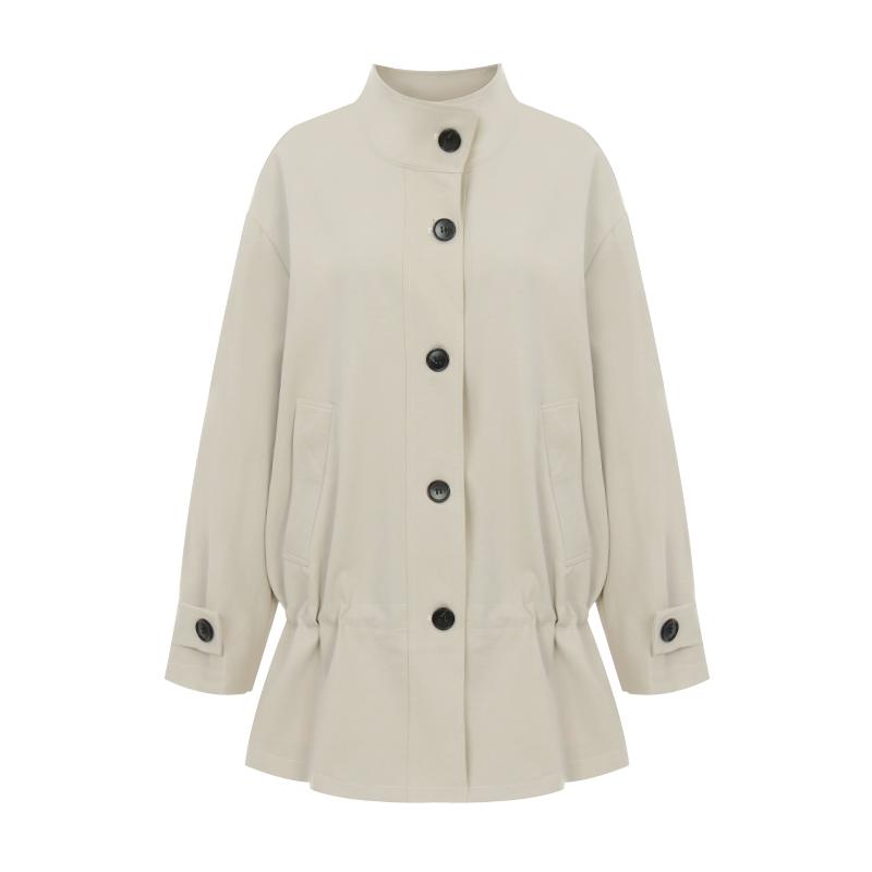 Tview Half-Full String Balmacaan Coat_V6A-Cct002