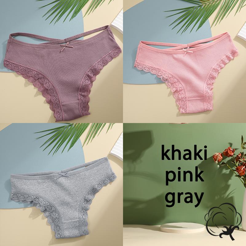 3 pezzi/set slip in cotone da donna mutandine a vita media biancheria intima sexy da donna mutandine con fiocco e spalline intimo comodo da donna