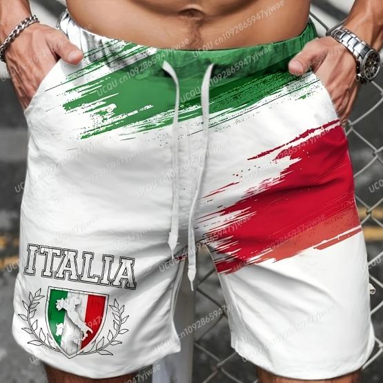 Boxing Shorts Pants Italy 3D Print Fighting Training MMA Unisex Men Women Quick Dry Fitness Gym Sport Workout Casual Streetwear