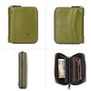 Humerpaul Ladies Wallet First Layer Cowhide Wallet Coin Purse RIFID Anti-theft Brush Organ Wallet Zipper Opening
