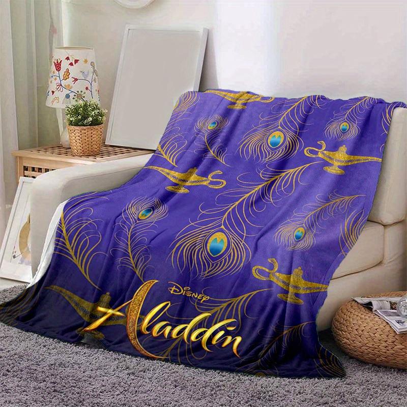 1pc, Aladdin-Inspired Home Decorative Throw Blanket: A Magical Gift for Your Living Room, Bedroom, or Outdoor, Flannel Coverlet